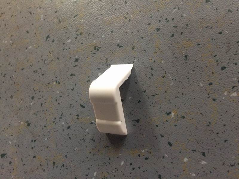 Interior head, PVC window frame, hollow rear head, Rhine white-2