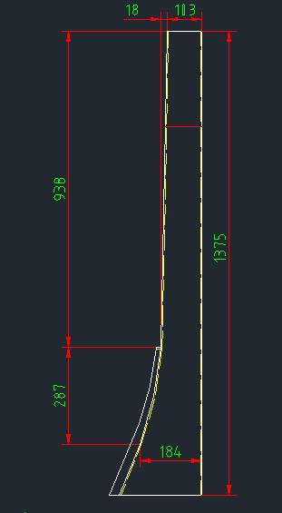 Passenger front column decoration parts (ZK6120CH plug-in high)