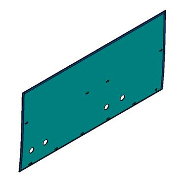 Side inner skirt seven (optional 1+1) (smokeless ashtray)