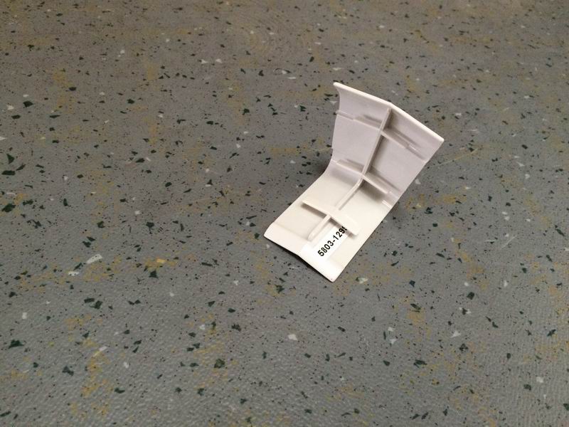 Decorative profile under the window frame, diagonal support head, Rhine white