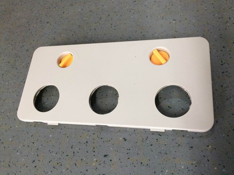 PVC air duct maintenance port cover; holes with three air outlets