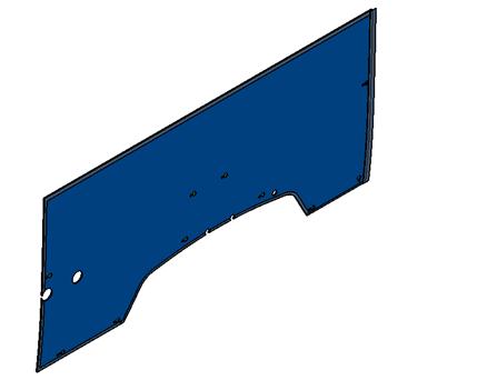 Внутренняя боковая юбка шесть (опция 1+1) (коврик на колесном колпаке)