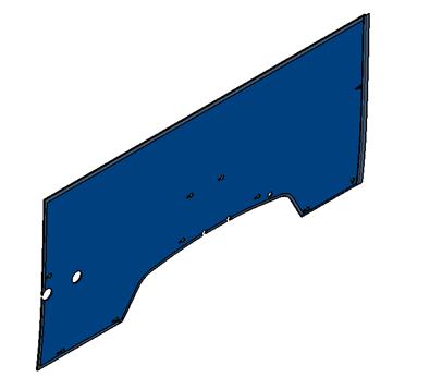 Side inner skirt six (22+1) (wheel cover carpet)