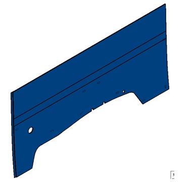 Боковая внутренняя юбка три (опционально) 16 +1) (коврик на колёсах)