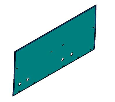 Side inner skirt board seven, 16+1 (no ashtray) no folding table