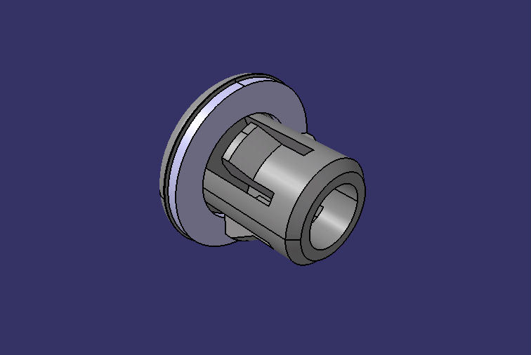 Заглушка отверстия внутренней пластины аварийной двери Белый Рейн φ 10