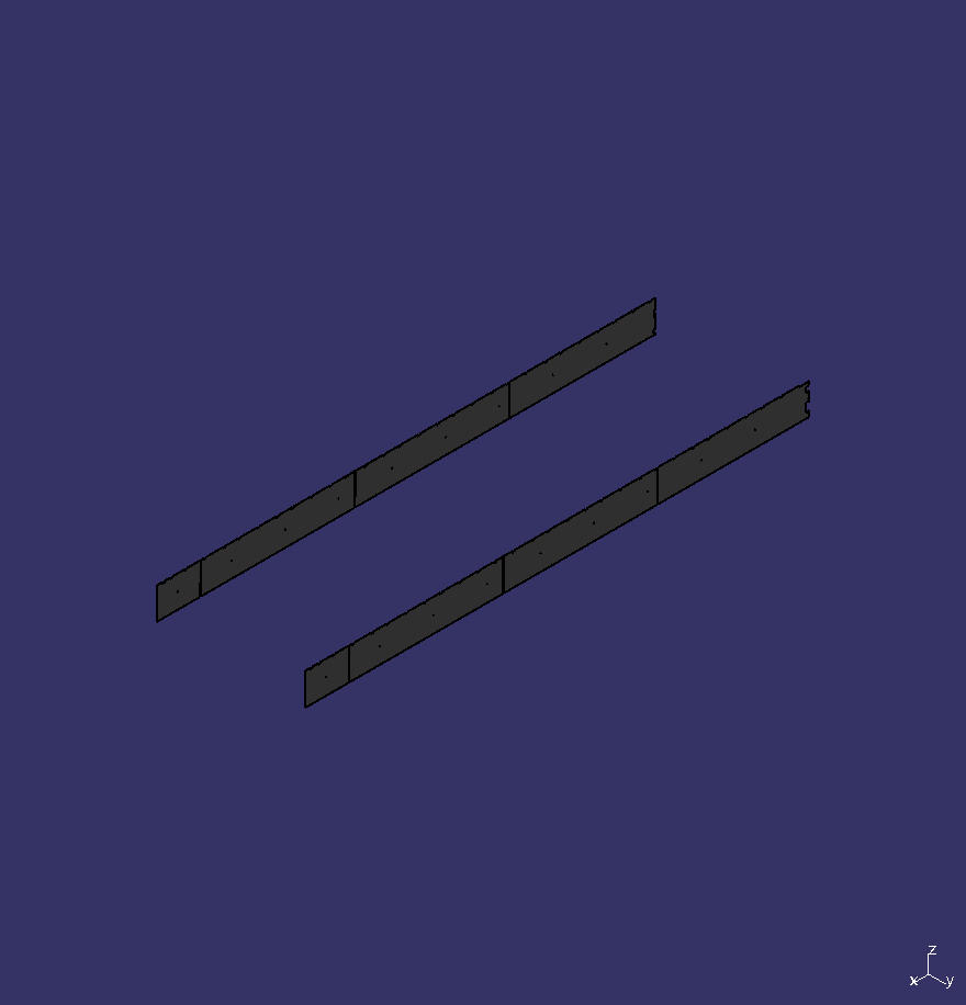 Inner circumference cover, PP honeycomb skirt board C268, dark gray