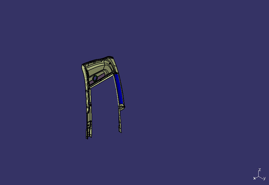 Inner enclosure, passenger door side, ABS/6907/single-story island