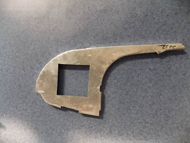 Right front seal plate (aluminum profile transition plate)-1