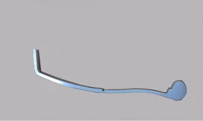 Left wind duct luggage rack rear cover; 8 series PU; Rhinewhite