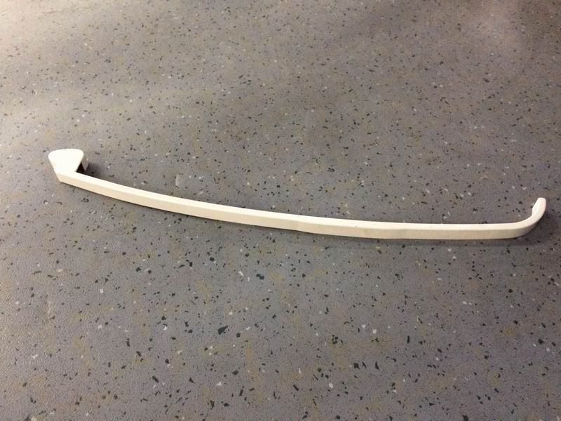 ZK6127H left luggage rack Rhine white ABS injection molding head