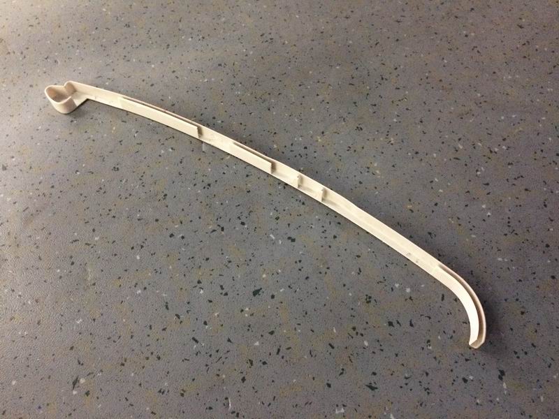 ZK6127H left luggage rack Rhine white ABS injection molding head-1