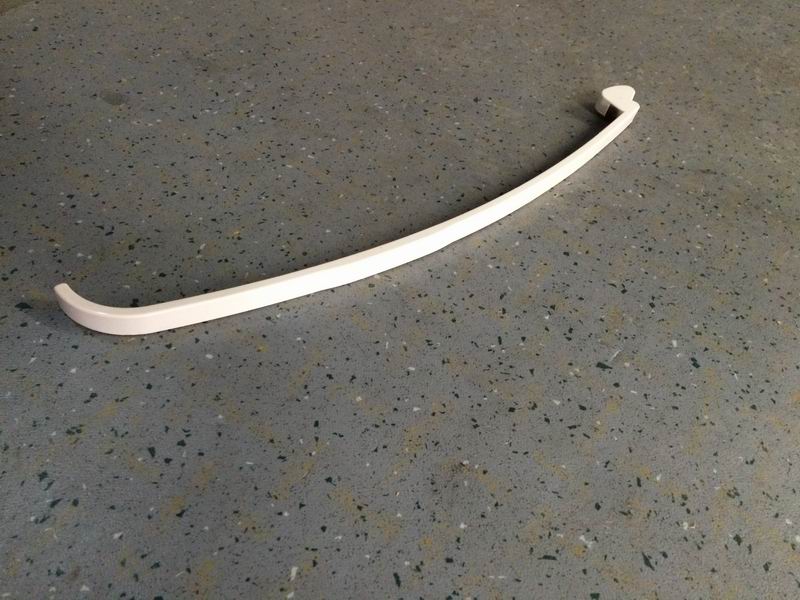 ZK6127H Right Luggage Railing White ABS Injection Molded Head-3