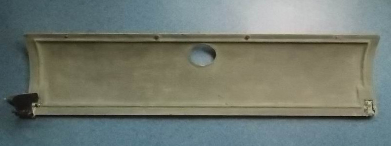 Inner luggage rack door cover assembly domestic leather, 6128HC, light gray-1
