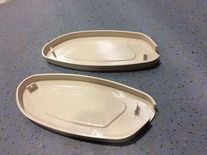 Left luggage rack head-back (color number 15190m yellow)