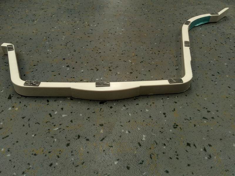 Left wind duct rear cover, 6117H2, with a notch-1