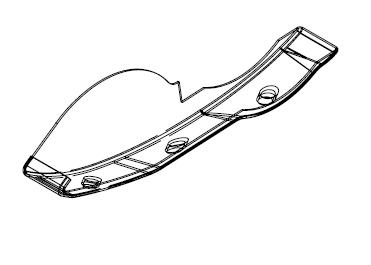 Переходник перед правой багажной полкой; 6126HQD
