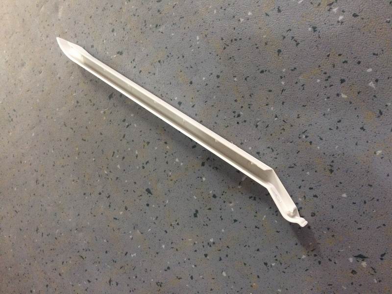 Inner top plate left front cover 6559DX Rhine White Injection molded parts