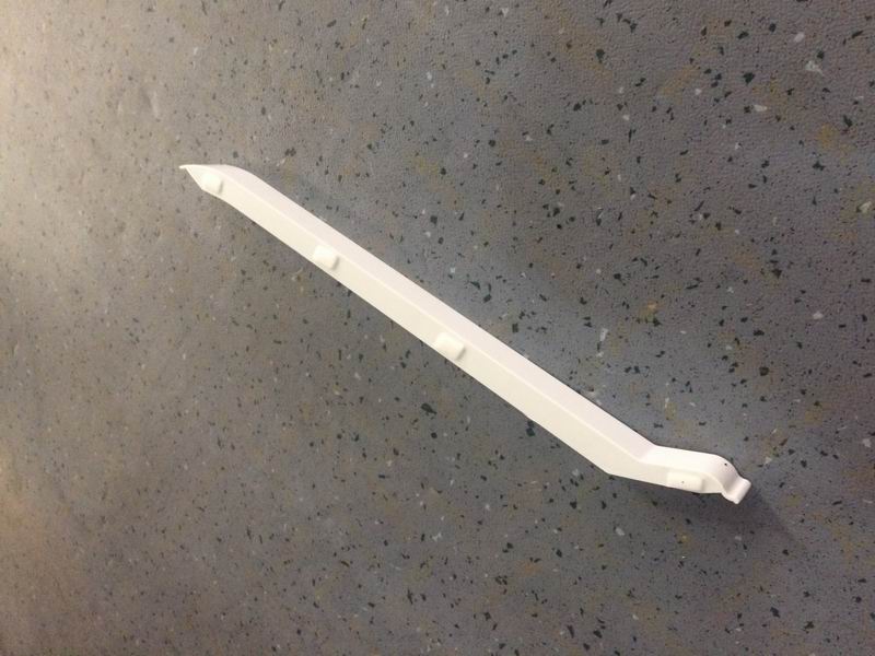 Inner top plate left front cover 6559DX Rhine White Injection molded parts-2