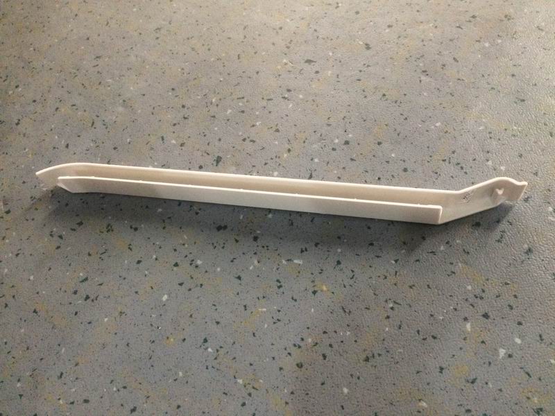 Inner top plate left rear cover 6559DX Rhine White Injection molded parts