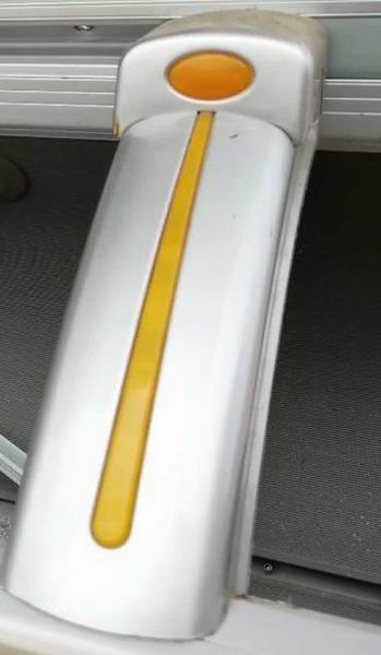 Luggage rack feet, all sprayed with silver-gray metal paint, 6122H9