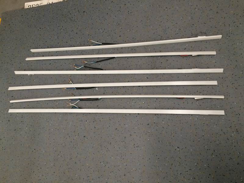 A set of left long strip lights; ZK6938; blue and white-2