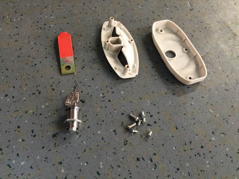 6858 Private hatch door buckle hand; with lock; Rhine-1