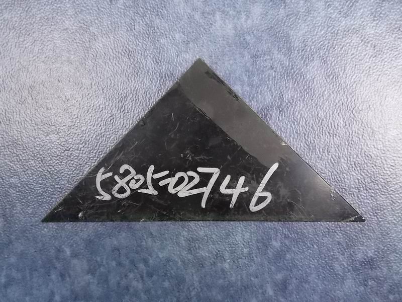 D The upper right end of the front windshield