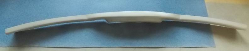 Decoration parts for the lower frame of the rear wind gear, 6119H, ABS, light gray and white-1