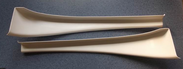 Front windshield lower frame interior decoration parts, 6898H, 2-piece set