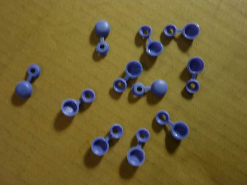 One-piece self-tapping screw cover, M4.2, dark blue