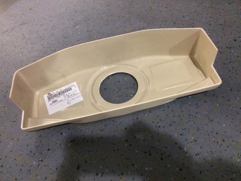 Deflation switch decorative cover; 6120 Czechoslovakia; light beige