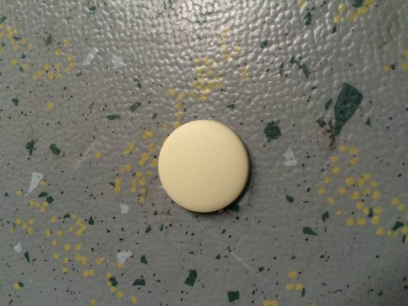 Self-tapping screw cover, M4.2, beige, diameter 21mm