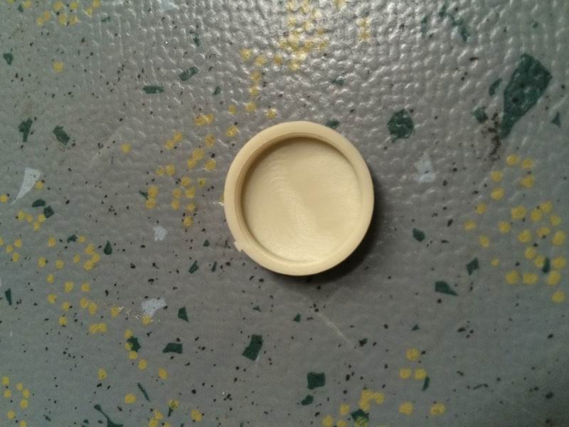 Self-tapping screw cover, M4.2, beige, diameter 21mm-1