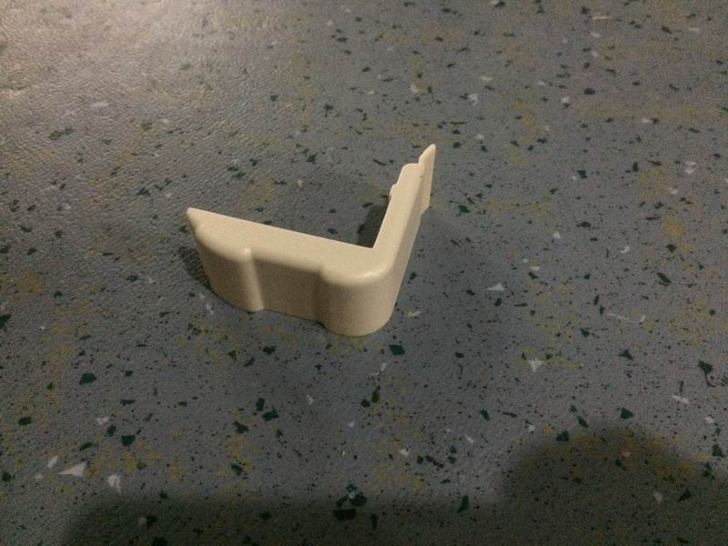 PVC window frame decorative profile front head beige hollow