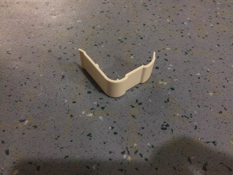 PVC window frame decorative profile front head beige hollow-2