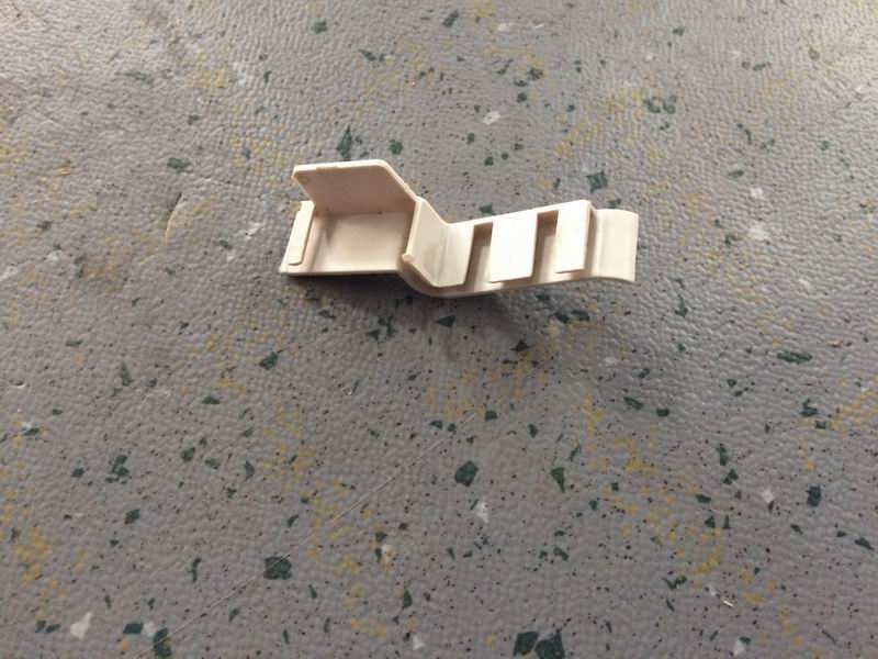 Front head of window frame decoration parts Rhine white-1
