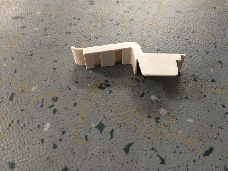 The rear end of the window frame decoration parts Rhine white-3