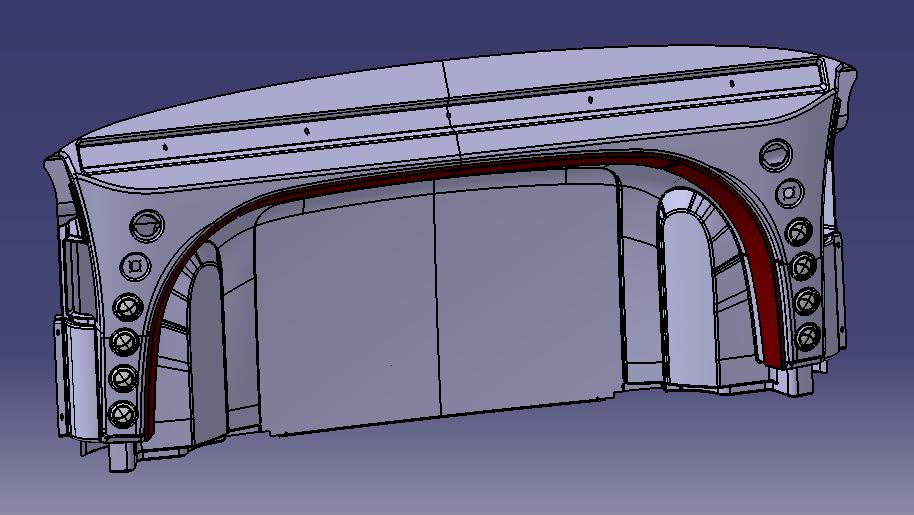 Front top, ABS, Rhine White, 6128HQBF-2