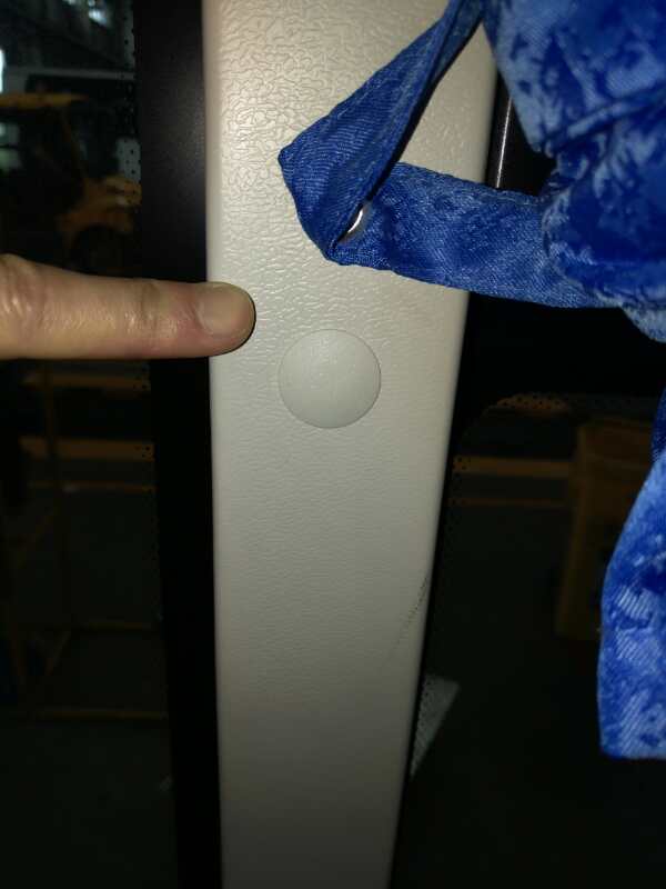 Front top decoration fixture, 6535, snap/Rhinewhite