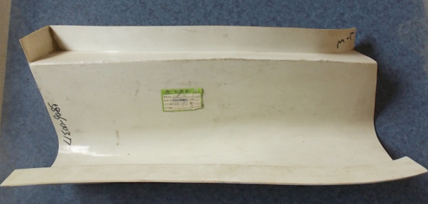 Decorative parts of the inner corner of the left rear; ZK6798H; ABS; Rhine white