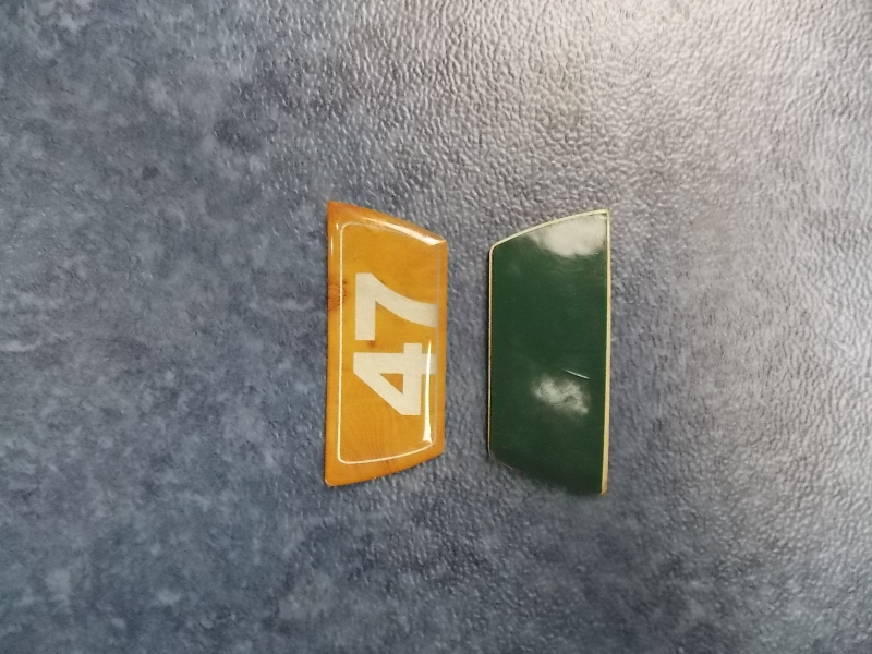 D Seat bonding license plate 47 seats