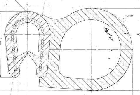 D Door sealant strip (with 9019-00192 heavy number)