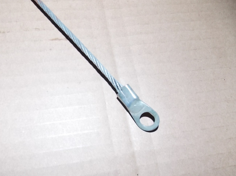 Тяговый канат L= 450 , со стальной пластиной на обоих концах-1