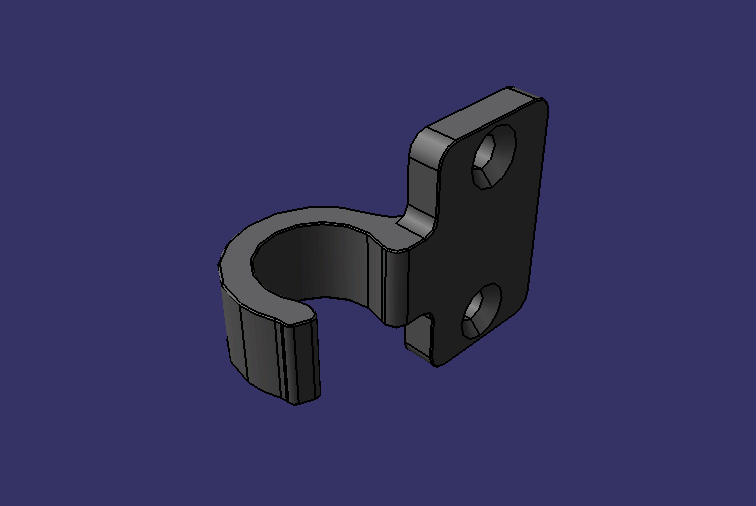 Door limit block, h=48, clamping, support clamp
