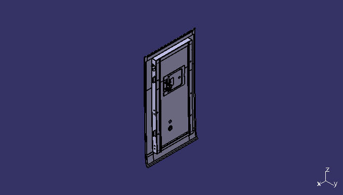 Fuel tank door, B368, 644, 90, 90, lamp, round lock, right second 260