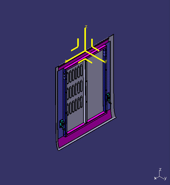 Несекретная простая дверь-люк, С 321 , 844 , 132 , 102 , квадратный, решетка