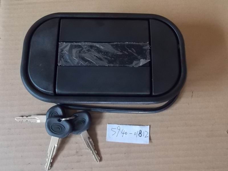 New type of oval with light lock (blackboard) handle; K01 rear cabin