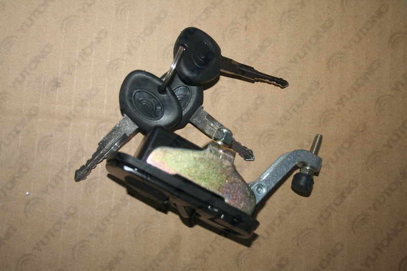 Simple lock; thin black rubber-1
