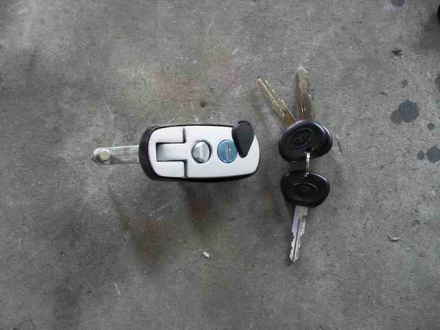 Simple lock; silver-gray thick rubber-1